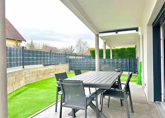 Bel Appartement En Plain-Pied 5 Min De Colmar